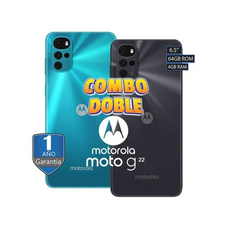 COMBO de 2 Celulares Motorola Moto G22 6...