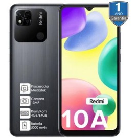 Celular Xiaomi Redmi 10A 64GB 4GB 1 Añ...
