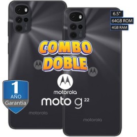 COMBO de 2 Celulares Motorola Moto G22 6...