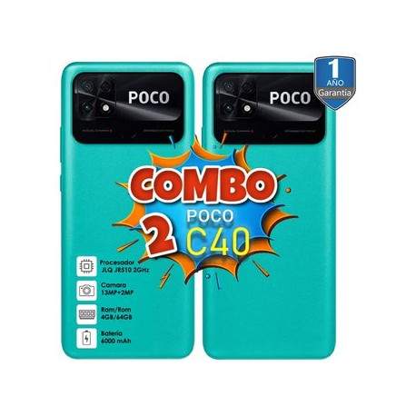 Combo 2 Xiaomi Poco C40 Dual Sim 4GB 64G...