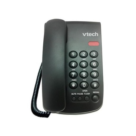 Teléfono Alambrico Vtech-Negro.