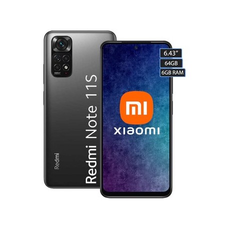 Celular Redmi Note 11S 64GB 6GB Gris