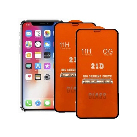 Mica Cristal Templado 21D iPhone XR / iP...