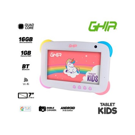 Tablet Ghia Kids 7 1gb 16gb Android Cama...