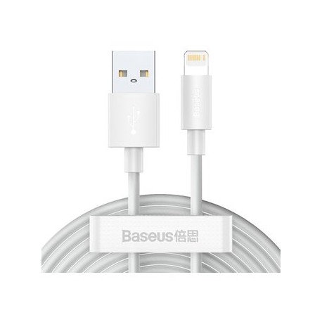 Set 2 Cables para iPhone Baseus Carga Ra...