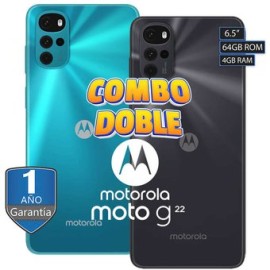 COMBO de 2 Celulares Motorola Moto G22 6...