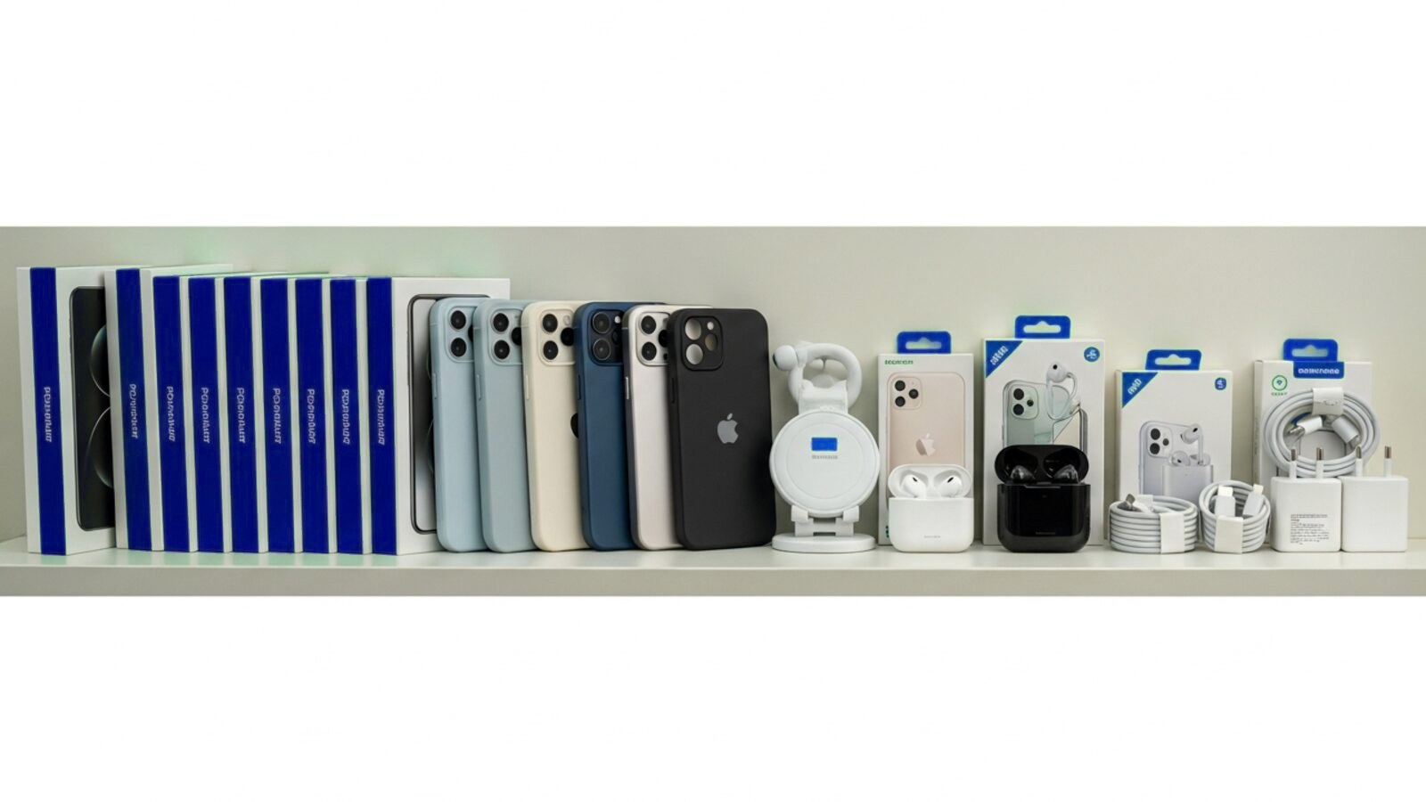 Cajas de celulares y accesorios: fundas, cargadores y audífonos